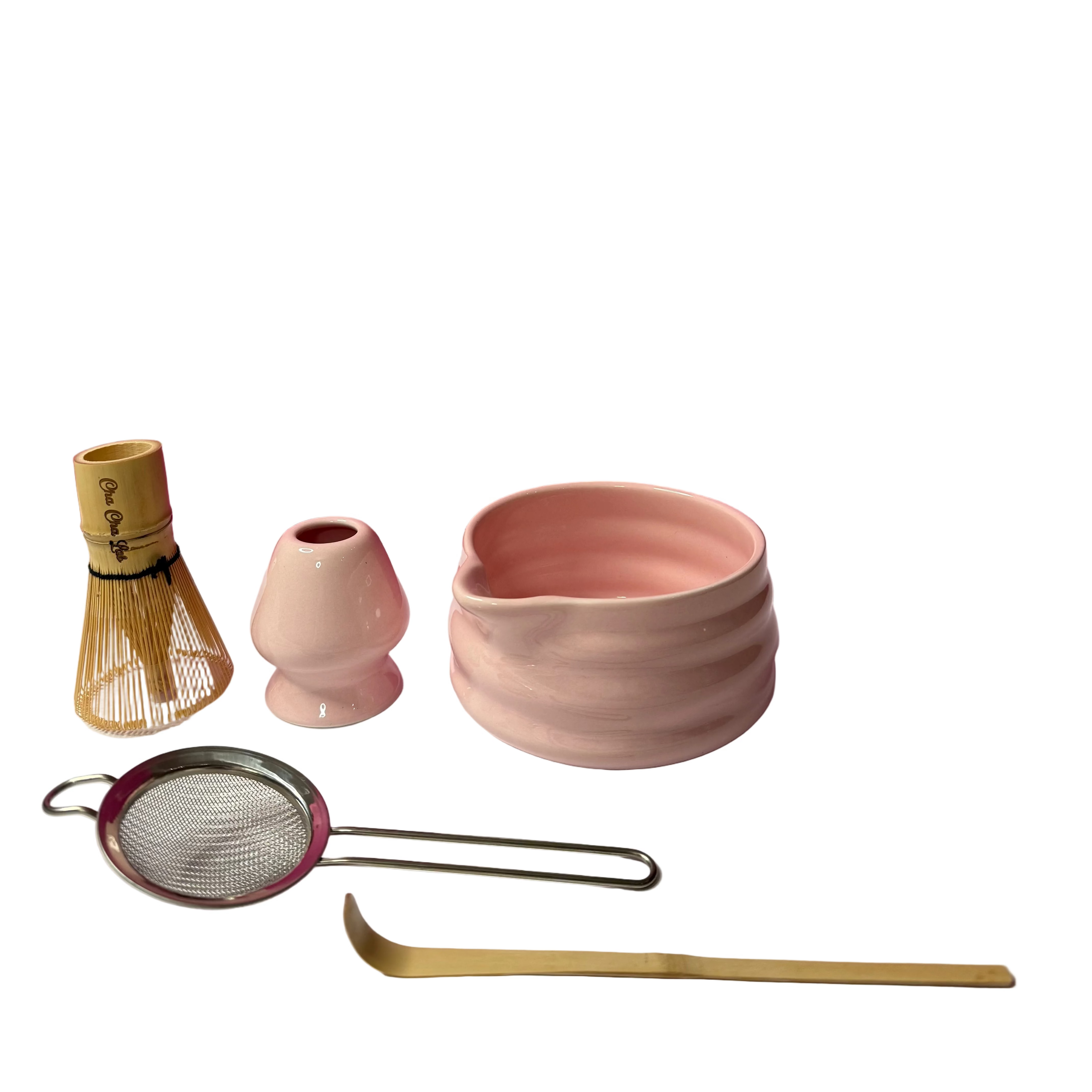 ChaChaLab - Blush Pink Matcha Tea Tool Set (5 pcs)