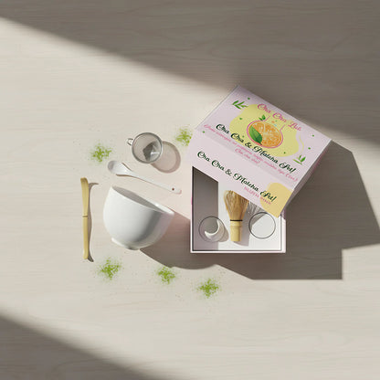 Set of tools for preparing your matcha tea (5 pieces) Blush Pink - Coming soon