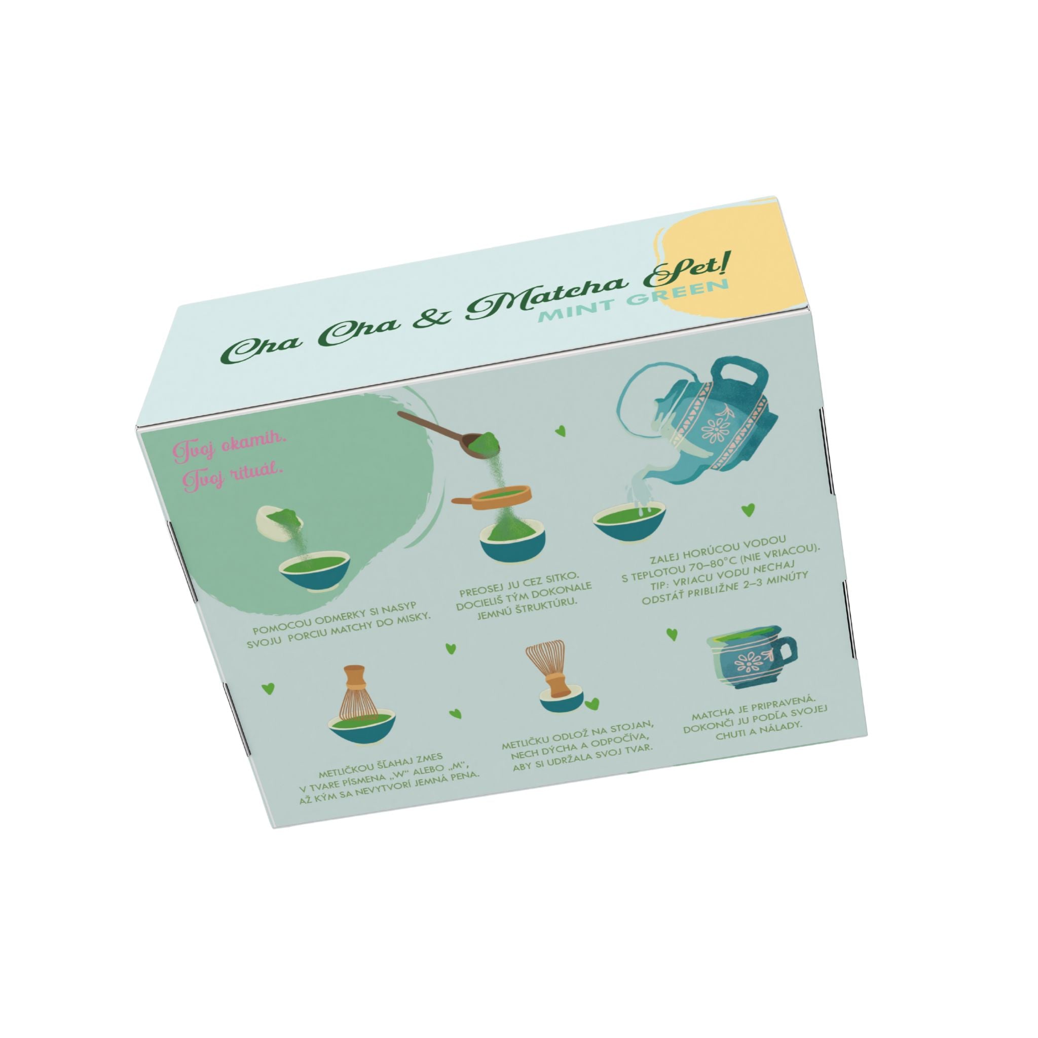 Matcha tea preparation tool set (5 pieces) Mit Green - Coming soon